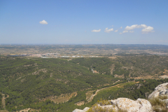 Spain, Gandesa and Corbera from Sierra Caballs